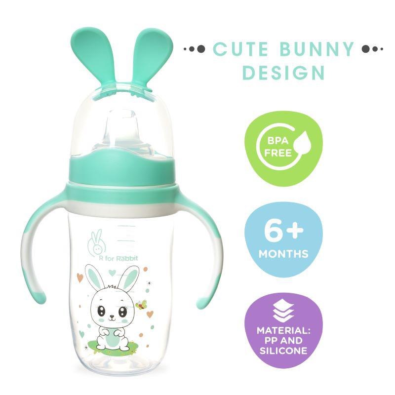 Bunny Baby Spout Sippy Cup 240ML With Soft Silicon Spout for Baby 6 Months+