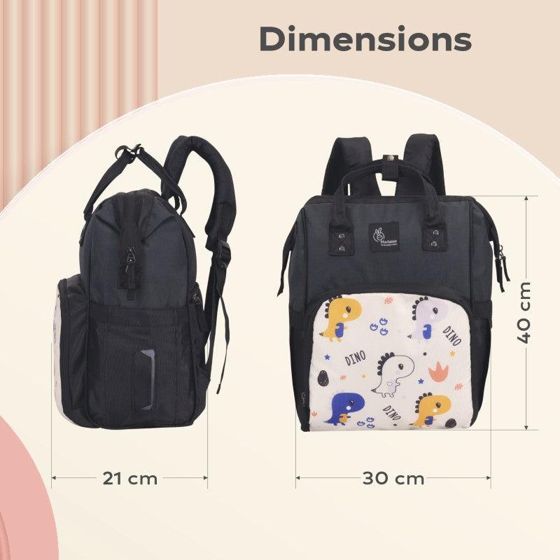 R for Rabbit Caramello Dino Diaper Bag For Mother With 11 Pockets