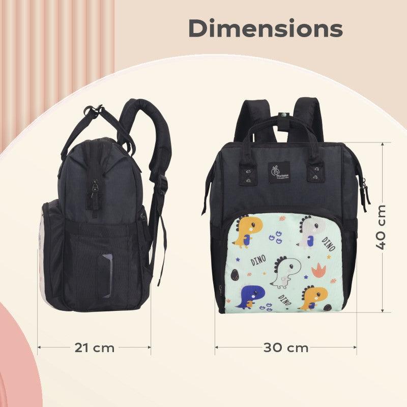 R for Rabbit Caramello Dino Diaper Bag For Mother With 11 Pockets