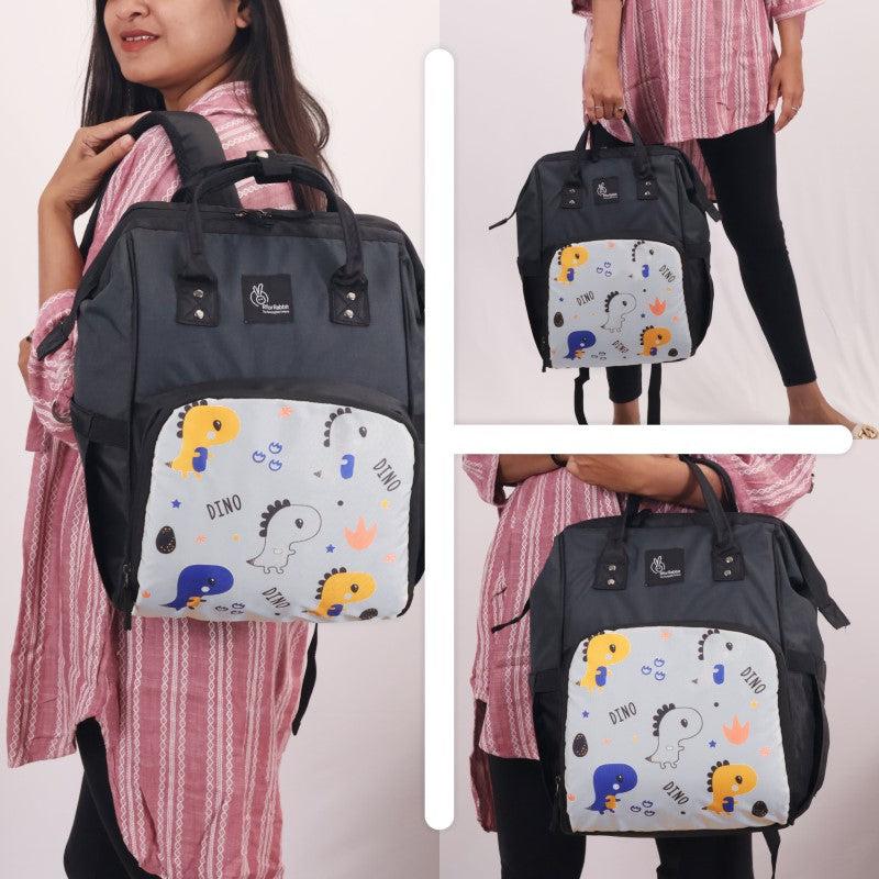 R for Rabbit Caramello Dino Diaper Bag For Mother With 11 Pockets