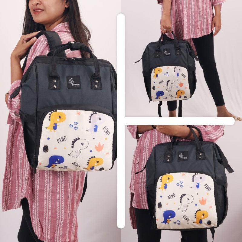 R for Rabbit Caramello Dino Diaper Bag For Mother With 11 Pockets