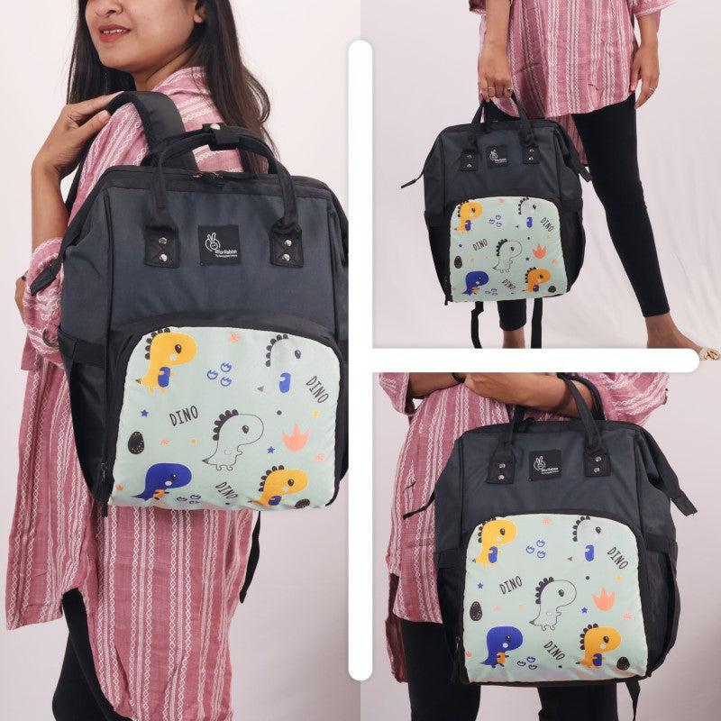 R for Rabbit Caramello Dino Diaper Bag For Mother With 11 Pockets