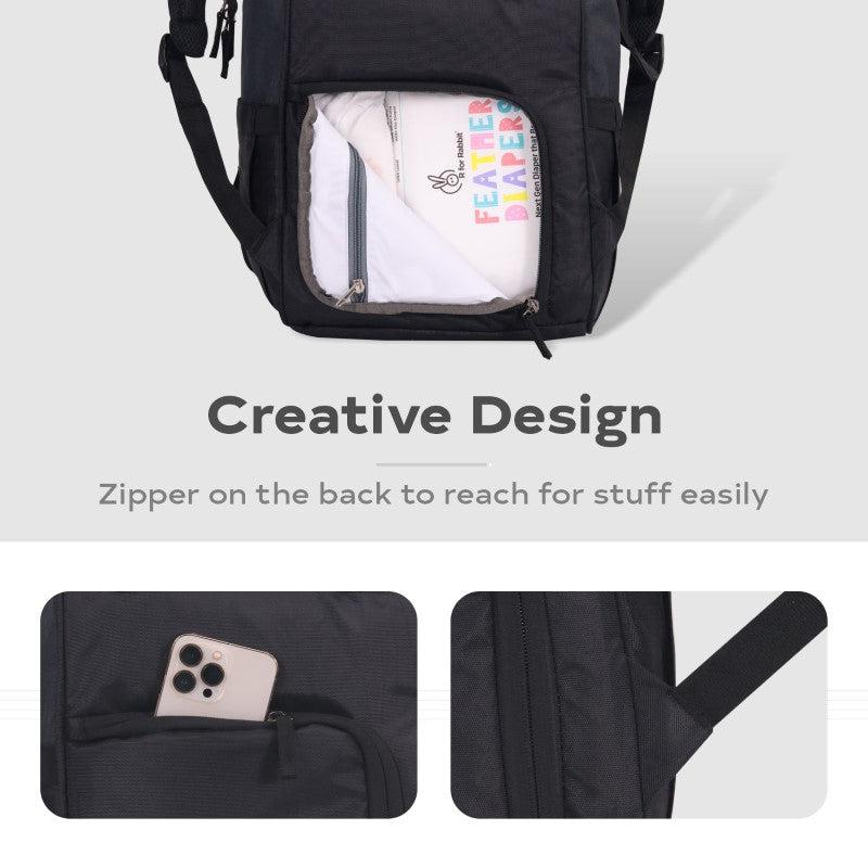 R for Rabbit Caramello Dino Diaper Bag For Mother With 11 Pockets