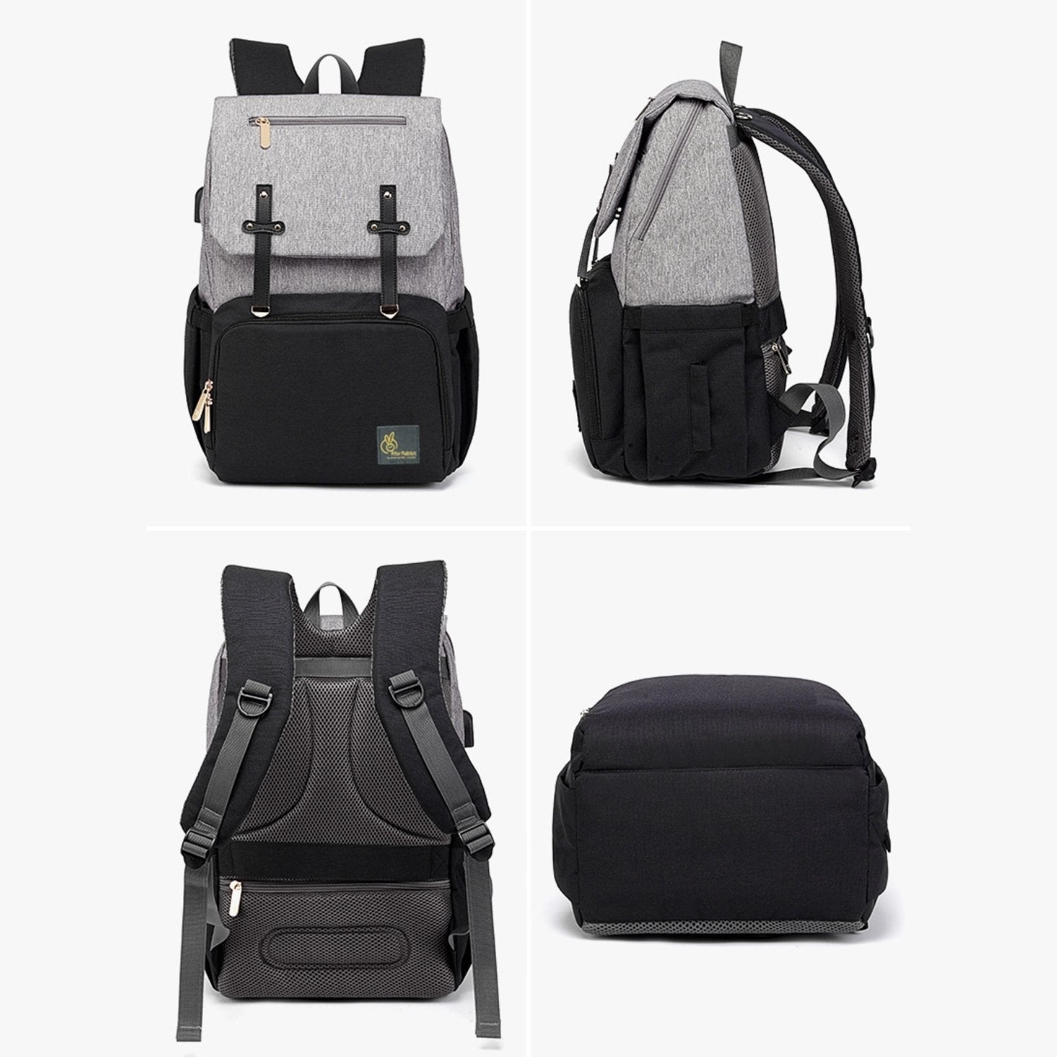 R for Rabbit Caramello Smart Diaper Bags For Mother With High-Quality Water-Resistant Material