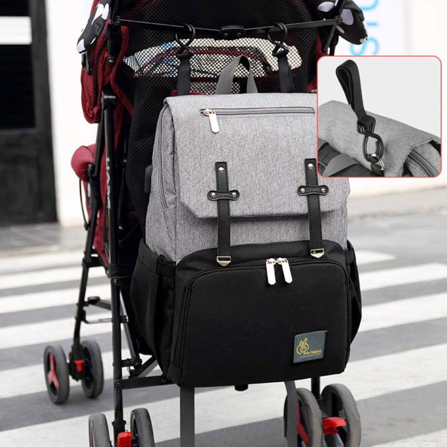 R for Rabbit Caramello Smart Diaper Bags For Mother With High-Quality Water-Resistant Material