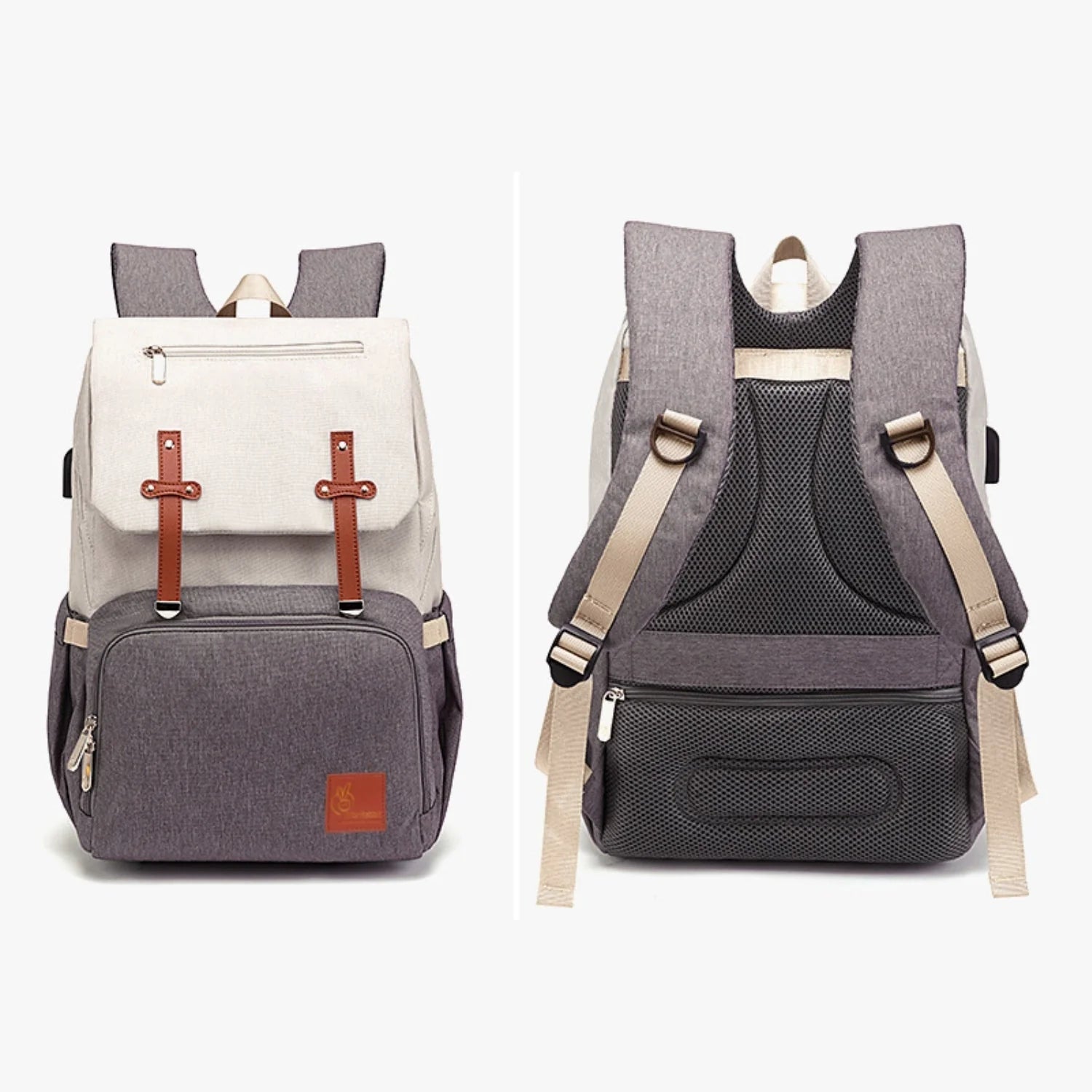 R for Rabbit Caramello Smart Diaper Bags For Mother With Personalized Name Tag