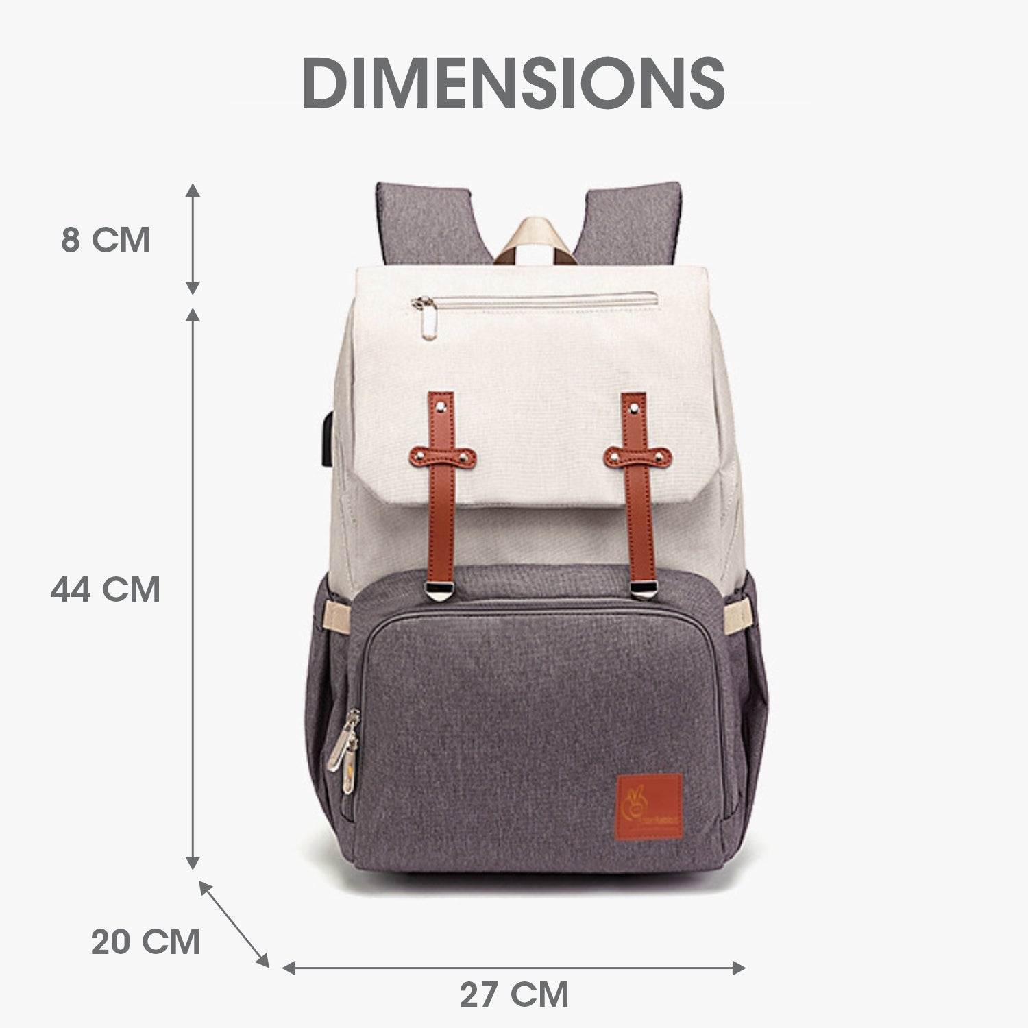 R for Rabbit Caramello Smart Diaper Bags For Mother With High-Quality Water-Resistant Material