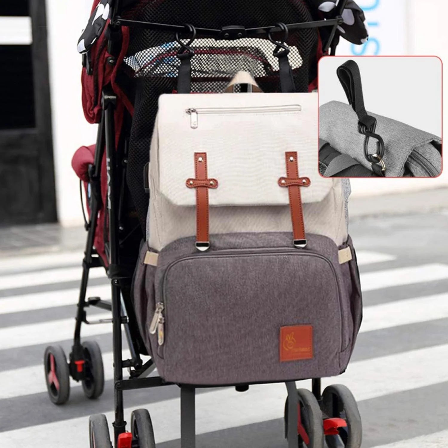 R for Rabbit Caramello Smart Diaper Bags For Mother With Personalized Name Tag