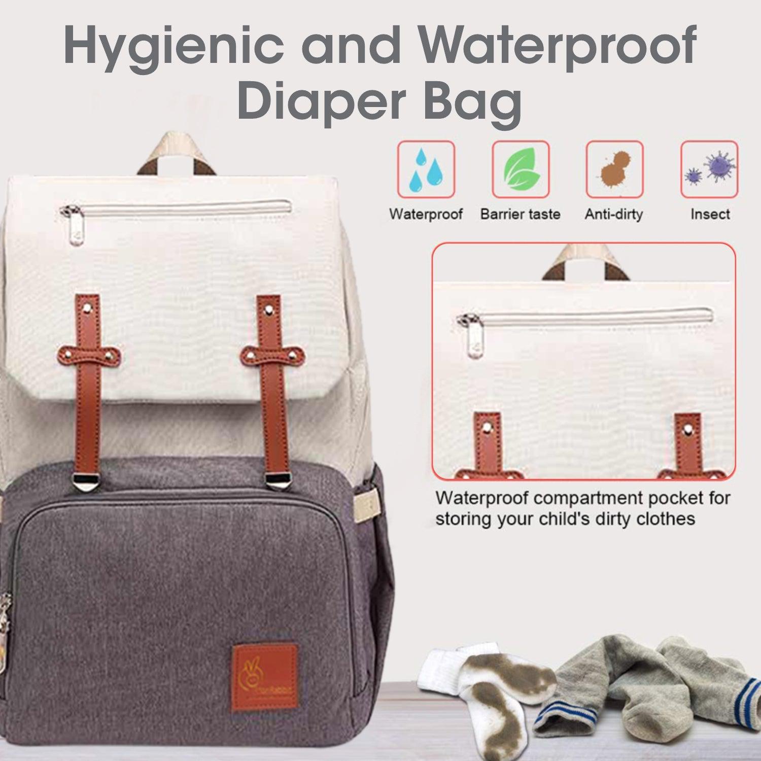 R for Rabbit Caramello Smart Diaper Bags For Mother With High-Quality Water-Resistant Material