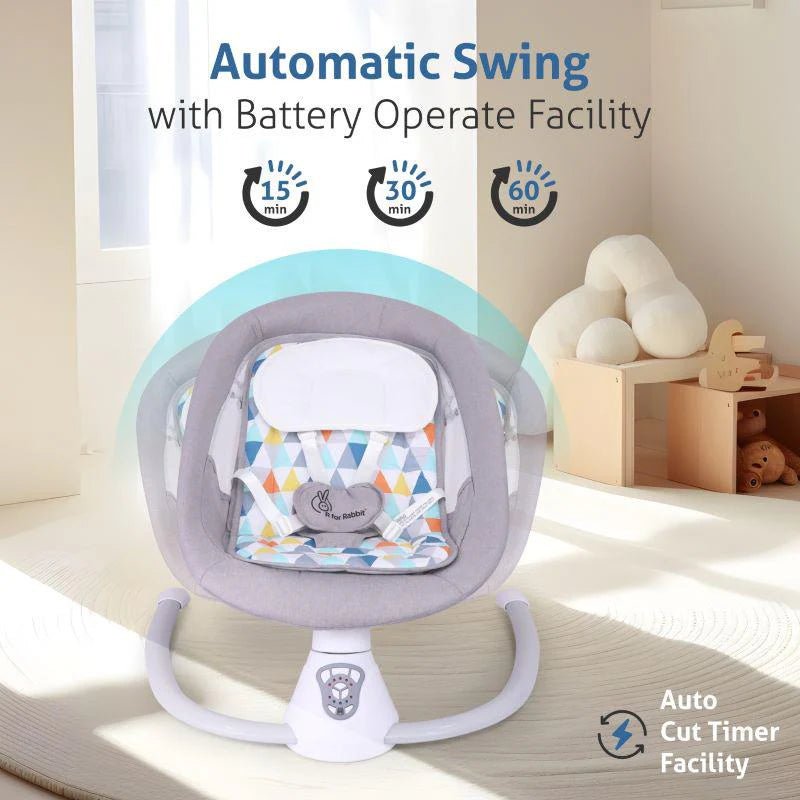 R for Rabbit Cocoon The Smart Auto Baby Swing