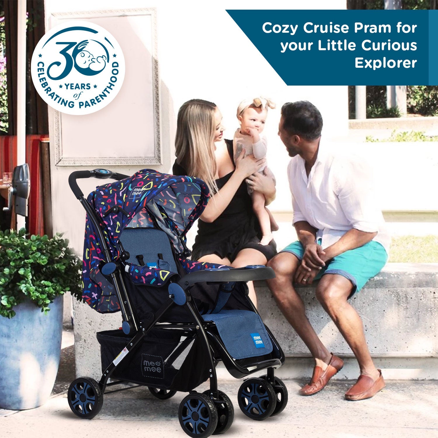Mee Mee Baby Pram – Safe, Comfortable & Travel-Friendly Stroller for Everyday Use