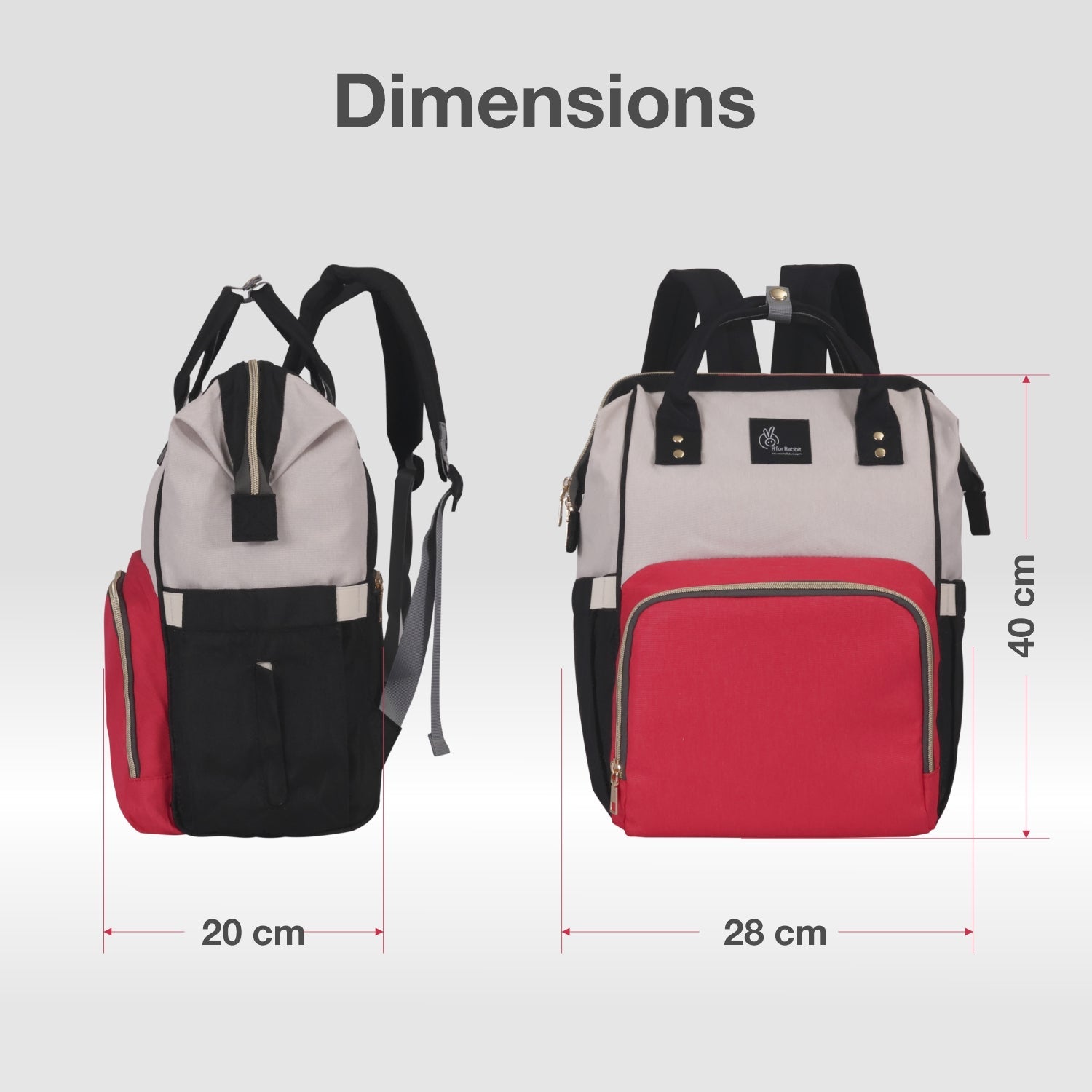 R for Rabbit Caramello Diaper Bag Smart and Fashionable Diaper Bag For Moms