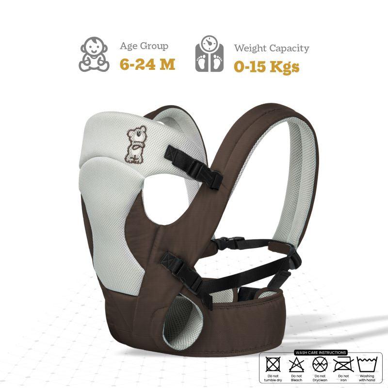 R for Rabbit New Cuddle Snuggle Carriers cum Kangaroo Bag, Front / Back Baby Carrier Position, Foldable Head Support