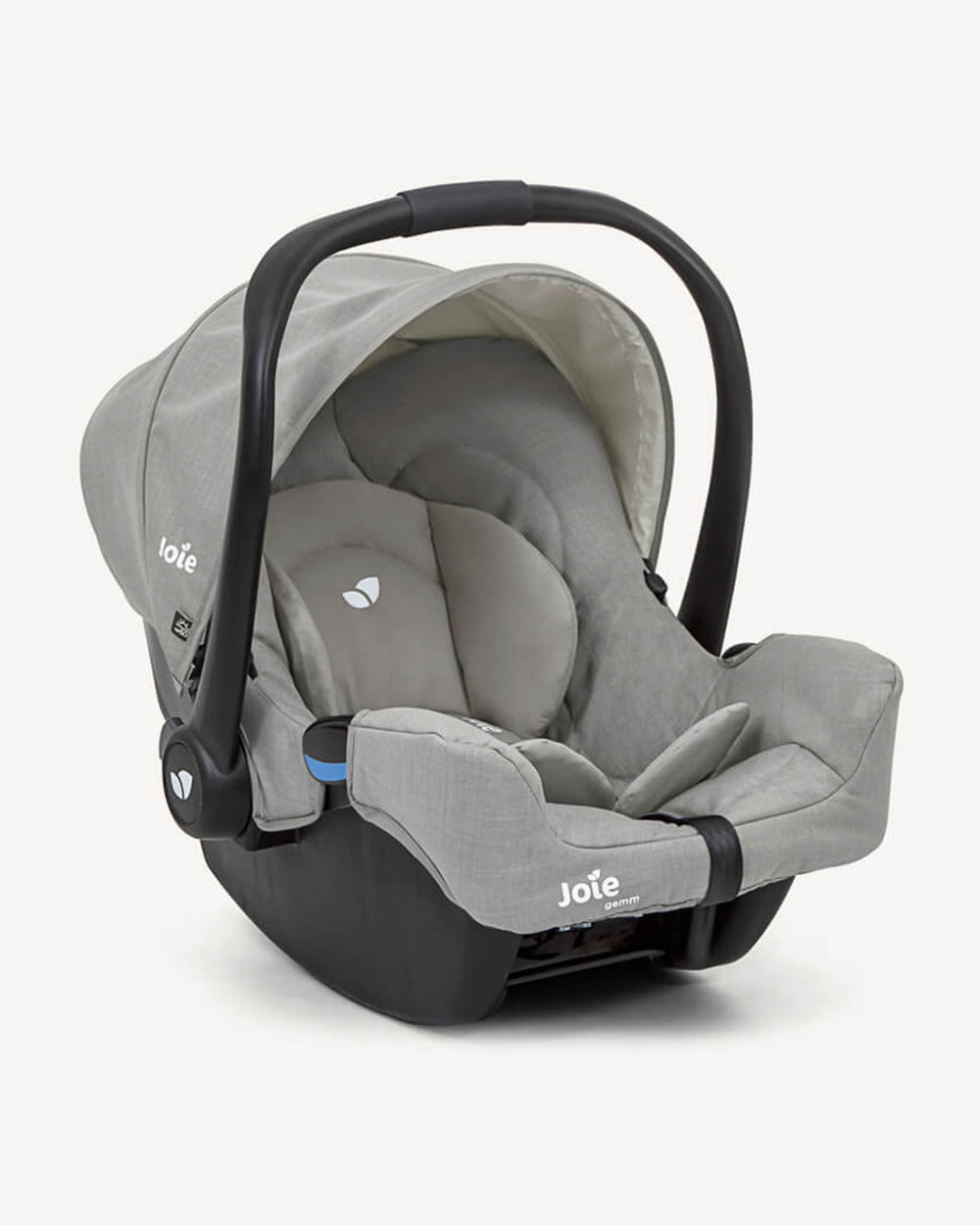 Joie Parcel Lightweight Baby Stroller & Gemm Car Seat Travel System-Stroller Features (One Hand Fold, Flat Reclining Seat, Upto 22 Kg)-Car Seat Features (Airline Certified, Side Impact Protection, Upto 13 Kg)-Oyster & Pebble