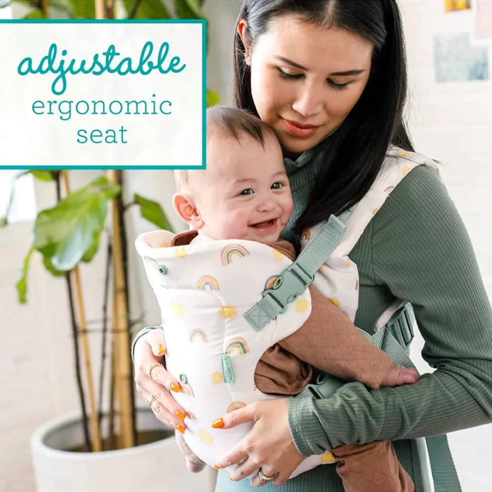 Infantino Flip 4-in-1 Convertible Baby Carrier-With 4 Carrying Positions-Head Support For Extra Comfort-Adjustable Waist Belt-For 0 to 3Y ( 3.5 to 14 Kg)-Grey