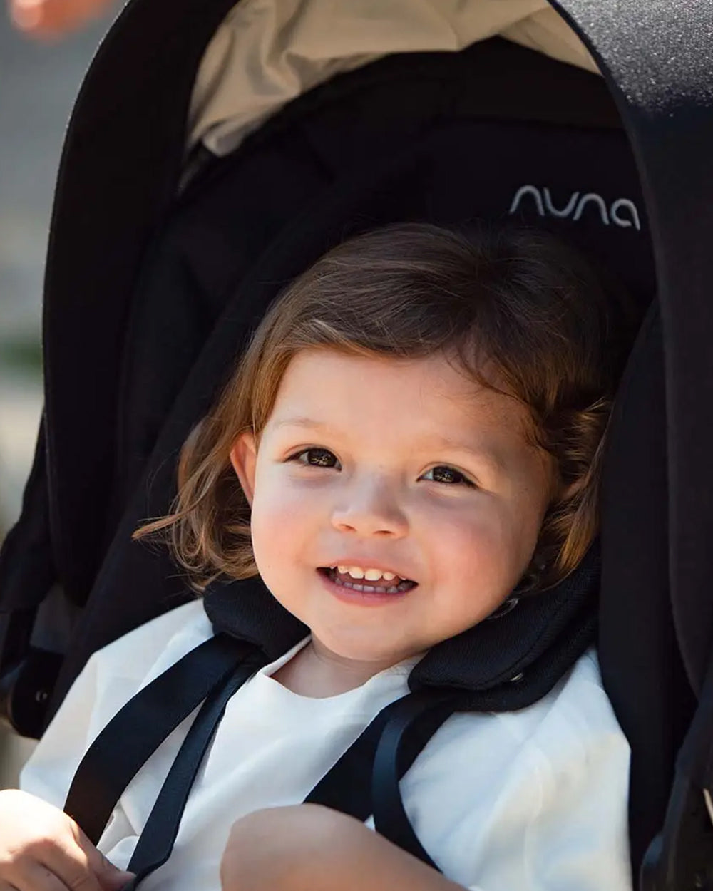 Nuna MIXX Next Baby Stroller-With Cup Holder-Height Adjustable Parent Handle Bar-All Terrain Big Rear Wheels-Includes Rain Cover & Post Adaptors-2 Years Warranty-Pram for 0 to 4Y (Upto 22 Kg)-Chestnut