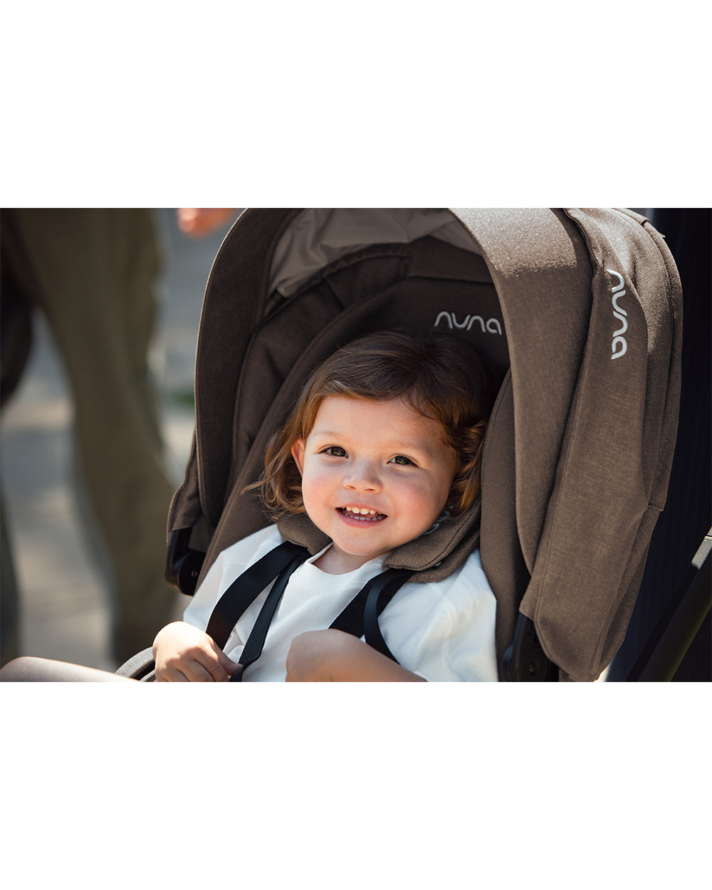 Nuna MIXX Next Baby Stroller-With Cup Holder-Height Adjustable Parent Handle Bar-All Terrain Big Rear Wheels-Includes Rain Cover & Post Adaptors-2 Years Warranty-Pram for 0 to 4Y (Upto 22 Kg)-Chestnut
