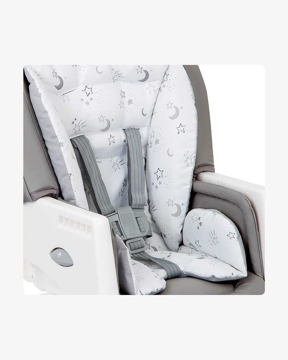 Joie Multiply 6in1 Baby High Chair-5 Level Height Adjustments With 3 Position Adjustable Tray-Convertible To Booster Seat & Mini Table-For 0 to 6Y (Upto 27Kg)-Starry Nights