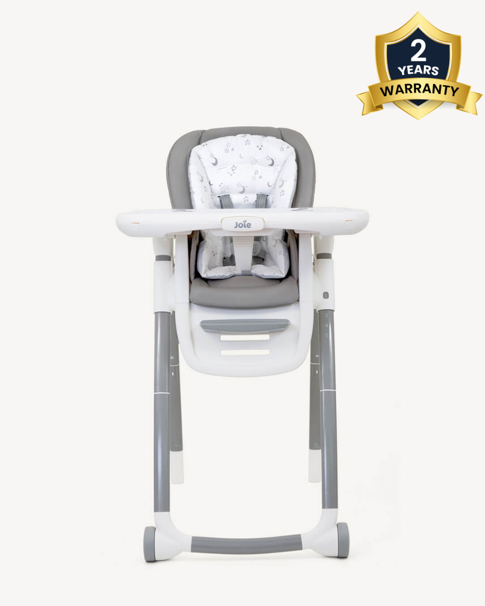 Joie Multiply 6in1 Baby High Chair-5 Level Height Adjustments With 3 Position Adjustable Tray-Convertible To Booster Seat & Mini Table-For 0 to 6Y (Upto 27Kg)-Starry Nights