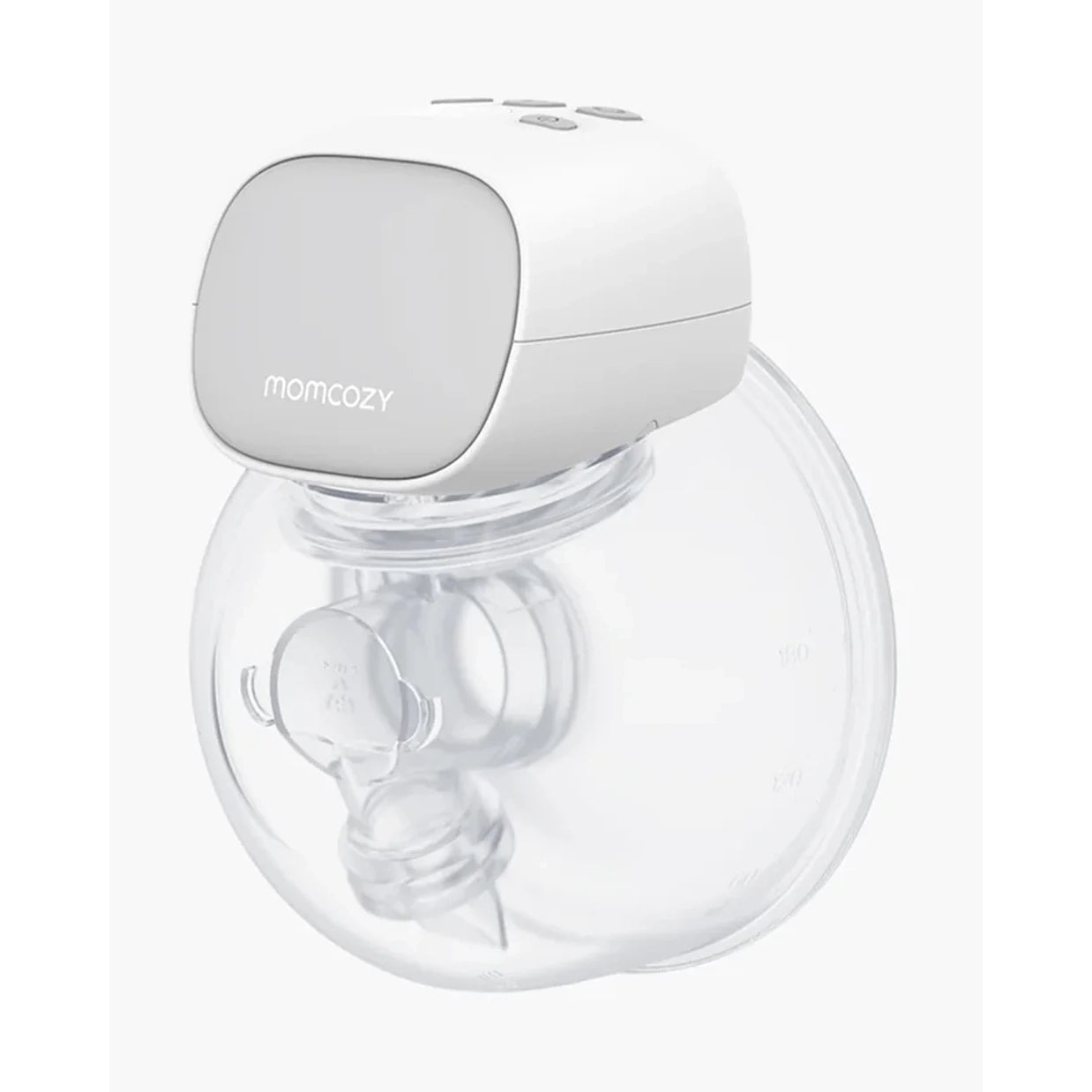 Momcozy S9 Pro Single Wearable Breast Pump-Portable, Silicone Material, With Long Battery Life-Flange Size 24mm-Hands free design with 2 modes and 9 Levels-LED Display-Quiet Motor-Grey