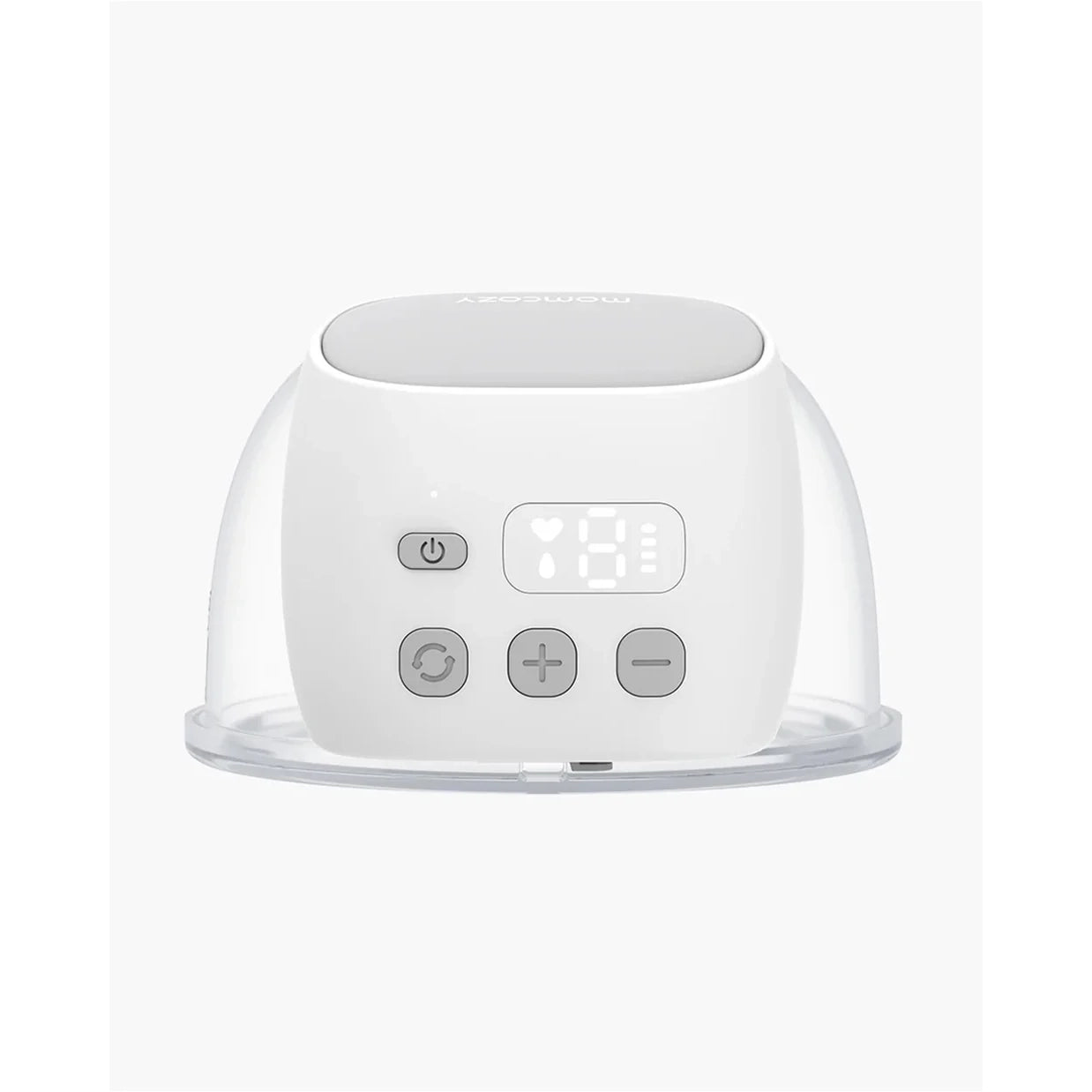 Momcozy S9 Pro Single Wearable Breast Pump-Portable, Silicone Material, With Long Battery Life-Flange Size 24mm-Hands free design with 2 modes and 9 Levels-LED Display-Quiet Motor-Grey