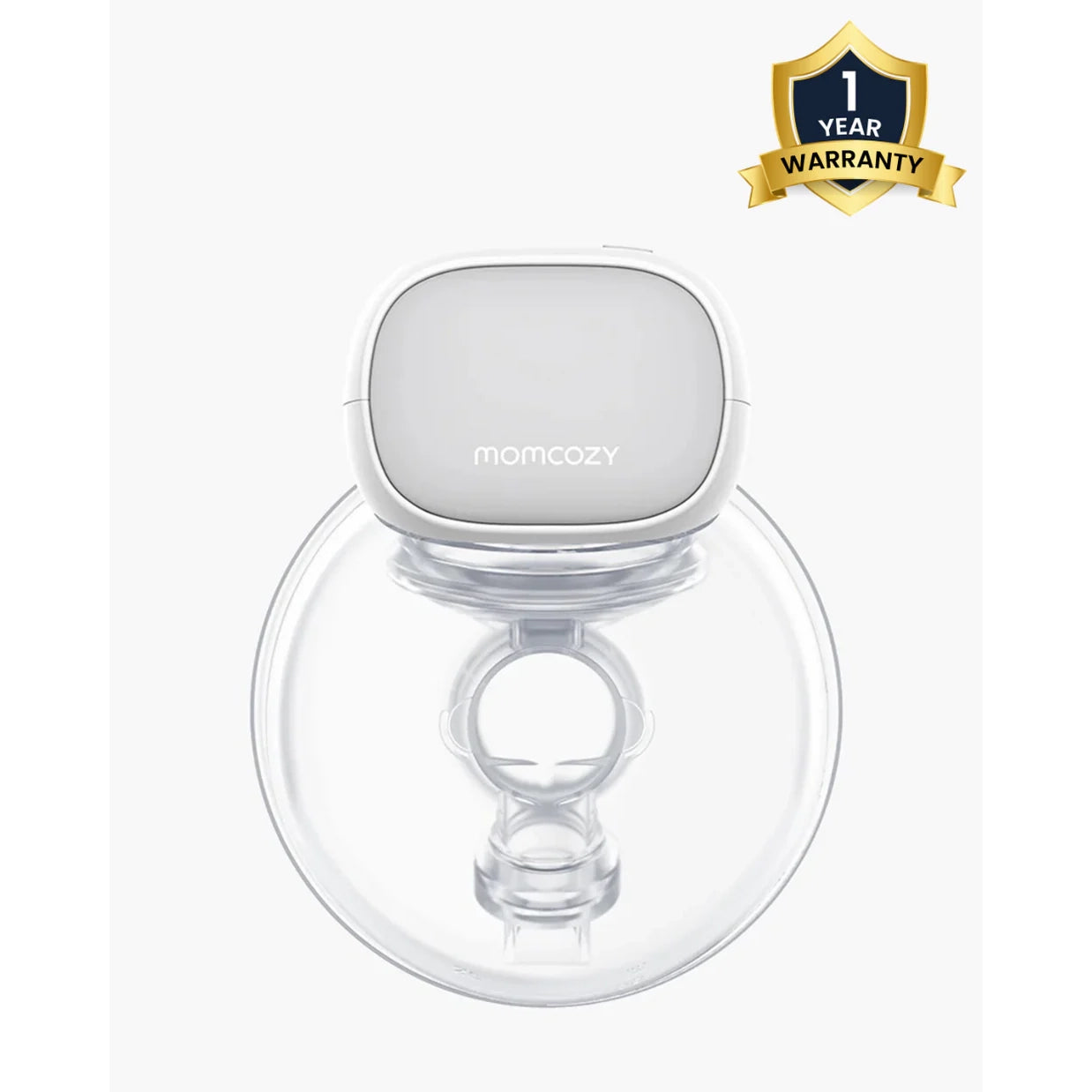 Momcozy S9 Pro Single Wearable Breast Pump-Portable, Silicone Material, With Long Battery Life-Flange Size 24mm-Hands free design with 2 modes and 9 Levels-LED Display-Quiet Motor-Grey
