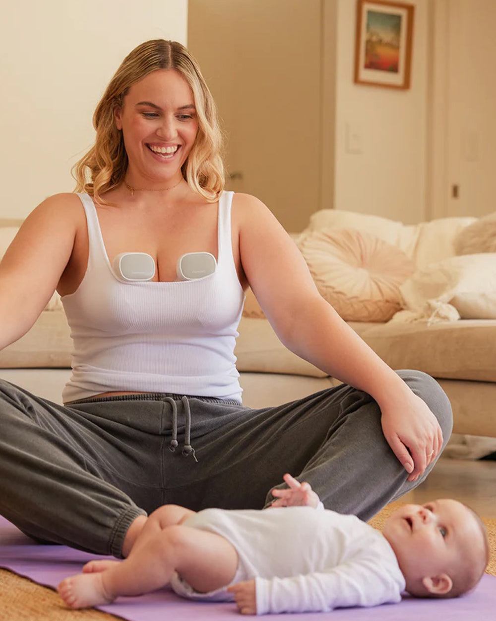 Momcozy S9 Pro Single Wearable Breast Pump-Portable, Silicone Material, With Long Battery Life-Flange Size 24mm-Hands free design with 2 modes and 9 Levels-LED Display-Quiet Motor-Pink