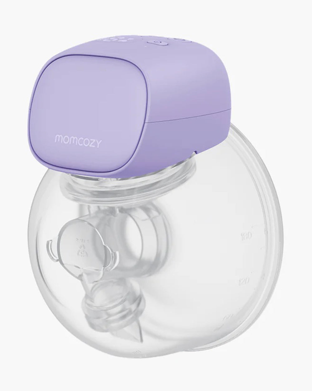 Momcozy S9 Pro Single Wearable Breast Pump-Portable, Silicone Material, With Long Battery Life-Flange Size 24mm-Hands free design with 2 modes and 9 Levels-LED Display-Quiet Motor-Lilac