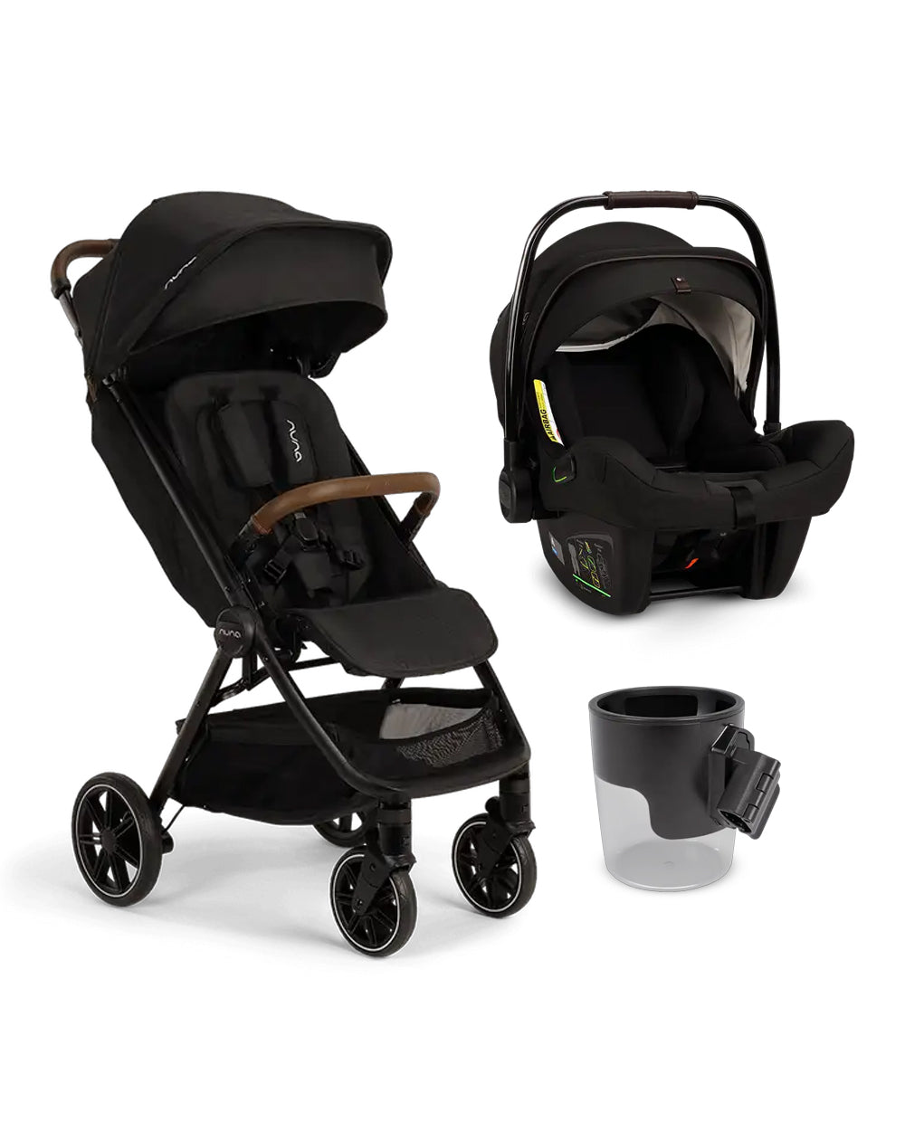 Nuna TRVL LX Cabin Friendly Baby Stroller and Pipa Next Travel System-   Smart Baby