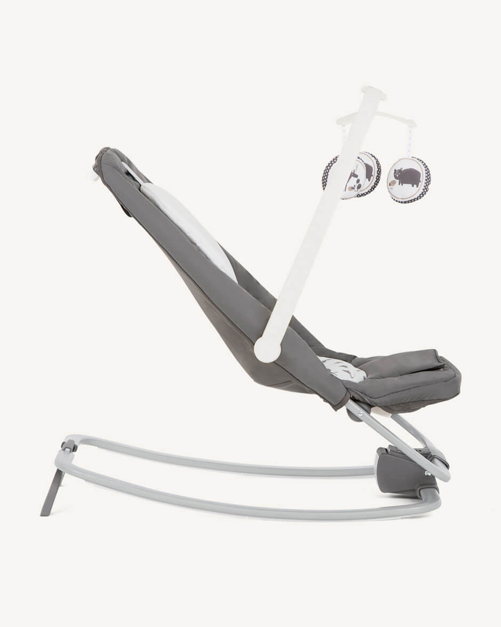 Joie Dreamer Rocker & Bouncer-3 Position Reclining Seat-2 Position Adjustable Leg Rest-With Removable & Rotating Toy Bar-Battery Operated-2 Years Warranty-Upto 9 Kg-Frankie & Friends