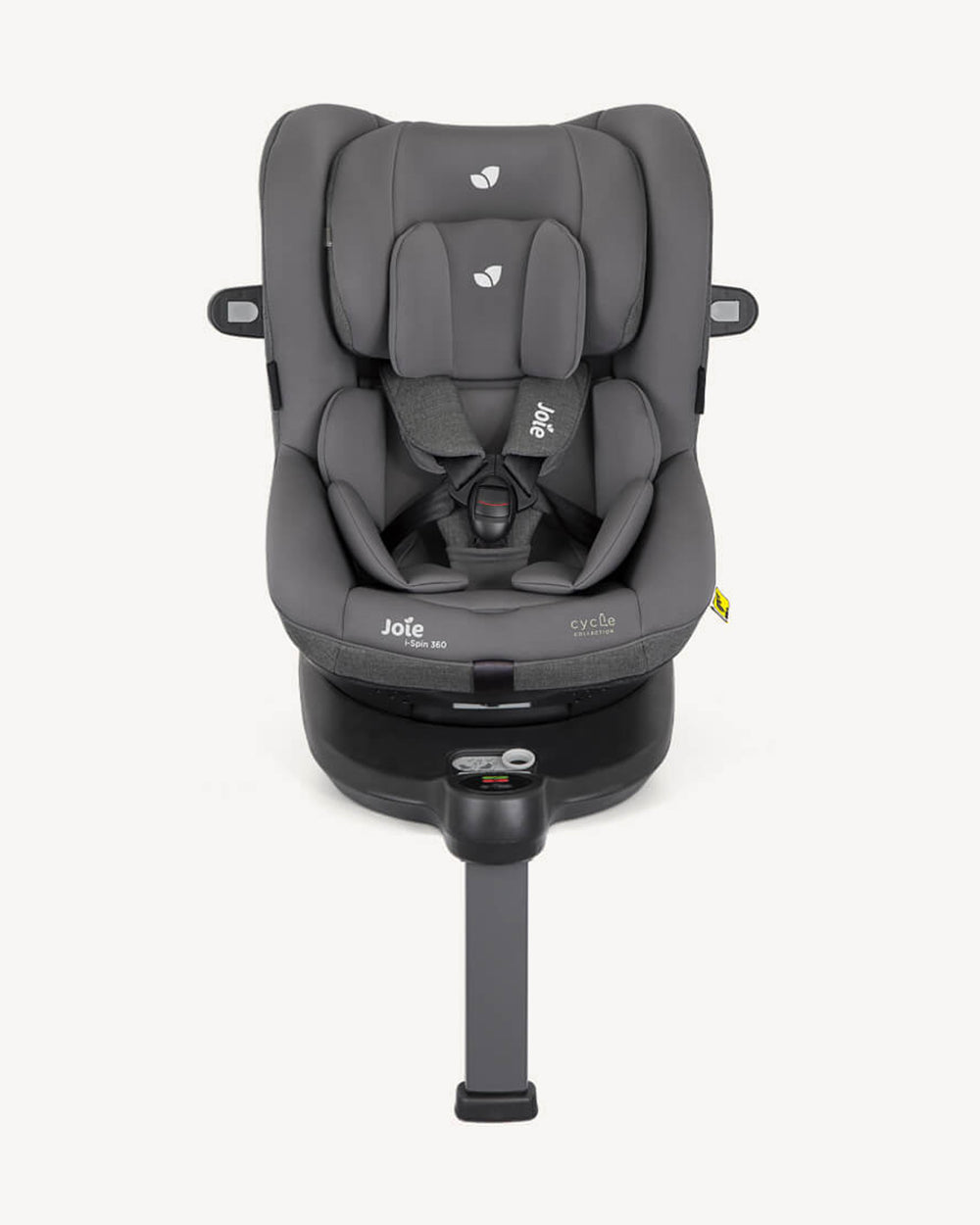 Joie i-Spin 360 Baby Car Seat-Convertible-(Front & Facing)-6 Positions Recline-360 Degrees Rotation-2 Years Warranty-For 0 to 4Y (Upto 19 Kg)-Shell Grey
