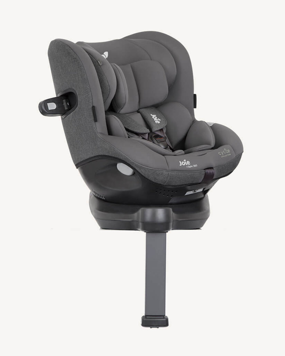Joie i-Spin 360 Baby Car Seat-Convertible-(Front & Facing)-6 Positions Recline-360 Degrees Rotation-2 Years Warranty-For 0 to 4Y (Upto 19 Kg)-Shell Grey