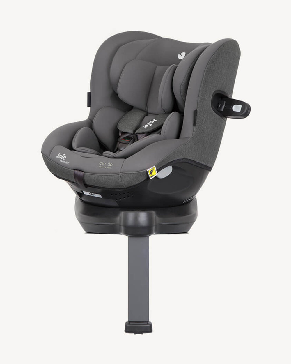 Joie i-Spin 360 Baby Car Seat-Convertible-(Front & Facing)-6 Positions Recline-360 Degrees Rotation-2 Years Warranty-For 0 to 4Y (Upto 19 Kg)-Shell Grey