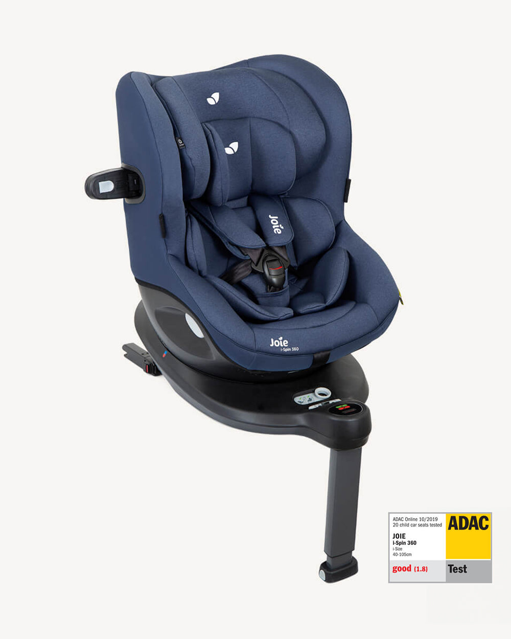 Joie i-Spin 360 Baby Car Seat-Convertible-(Front & Rear Facing)-6 Positions Recline-360 Degrees Rotation-2 Years Warranty-For 0 to 4Y (Upto 19 K g)-Deep Sea