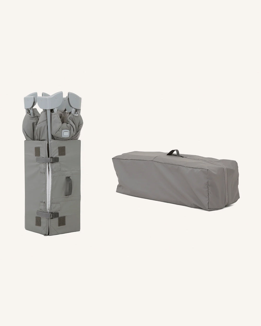 Joie Kubbie Sleep Bedside Crib & Travel Cot-With Removable Mattress-Compact Fold-Includes Travel Bag-Shale-For 0 to 36M