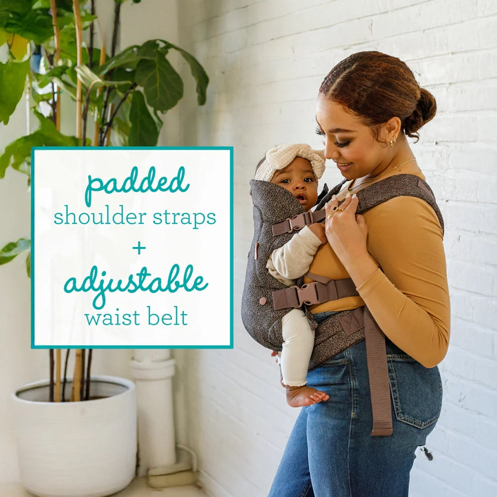Infantino Flip 4-in-1 Convertible Baby Carrier-With 4 Carrying Positions-Head Support For Extra Comfort-Adjustable Waist Belt-For 0 to 3Y ( 3.5 to 14 Kg)-Grey