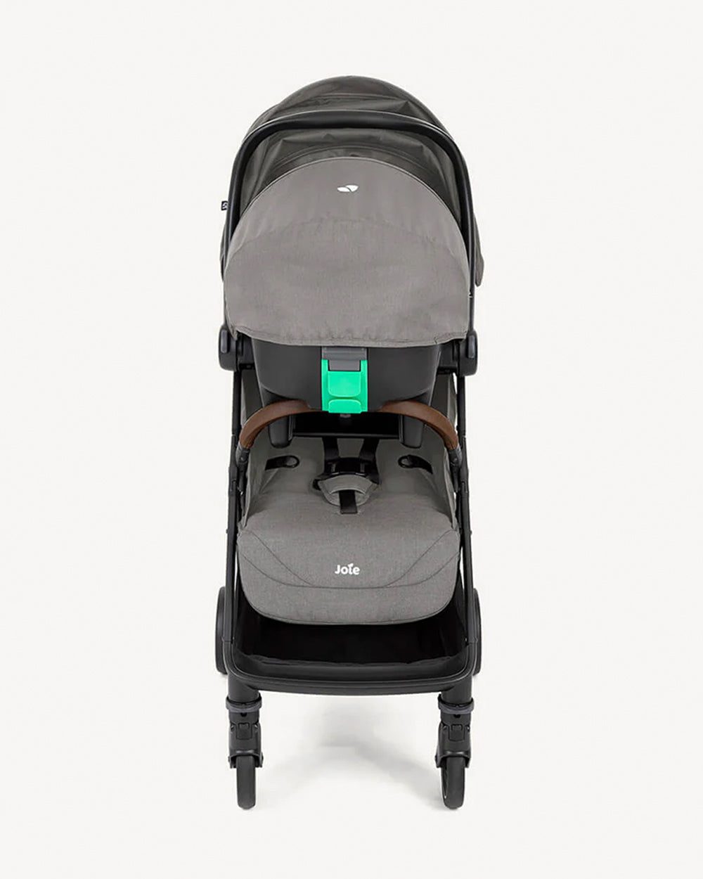 Joie Pact Pro Lightweight Stroller & i-Snug 2 Car Seat Travel System-Stroller Features (One Hand Fold, Upto Upto 22 Kg)-Car Seat Features (Adjustable Headrest, Upto 13 Kg)-Pebble
