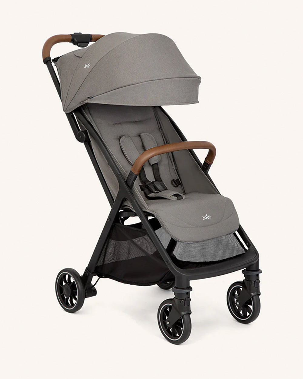 Joie Pact Pro Lightweight Stroller & i-Snug 2 Car Seat Travel System-Stroller Features (One Hand Fold, Upto Upto 22 Kg)-Car Seat Features (Adjustable Headrest, Upto 13 Kg)-Pebble