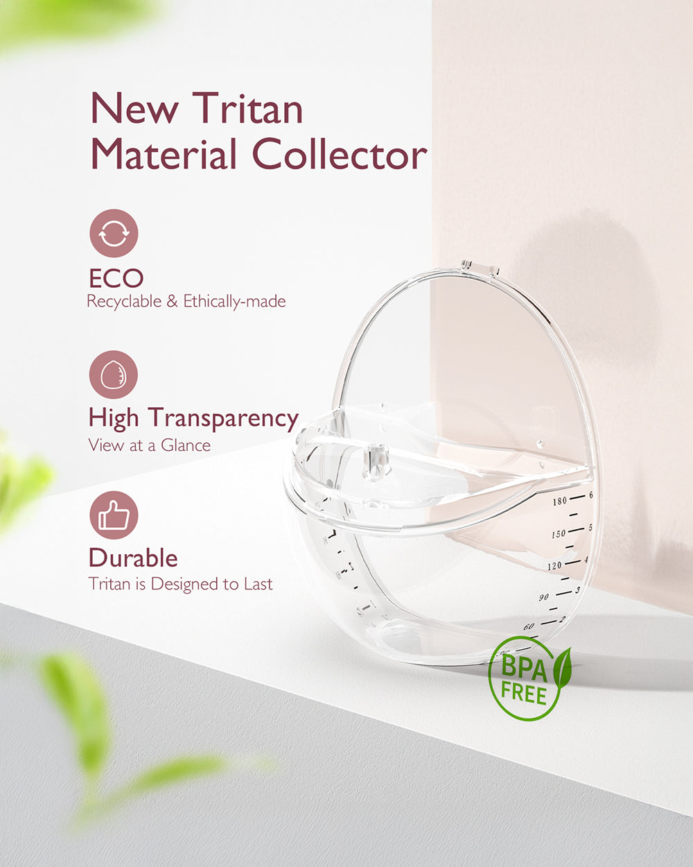 Momcozy M6 Wearable Electric Breast Pump-2nd-Gen Motor for Powerful Suction-3 Modes & 9 Levels-Flange Size-24mm-Red-Pack of 2