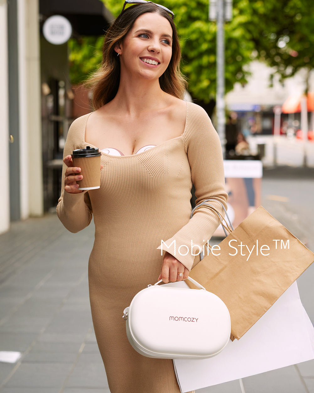 Momcozy M6 Wearable Electric Breast Pump-2nd-Gen Motor for Powerful Suction-3 Modes & 9 Levels-Flange Size-24mm-Red-Pack of 2
