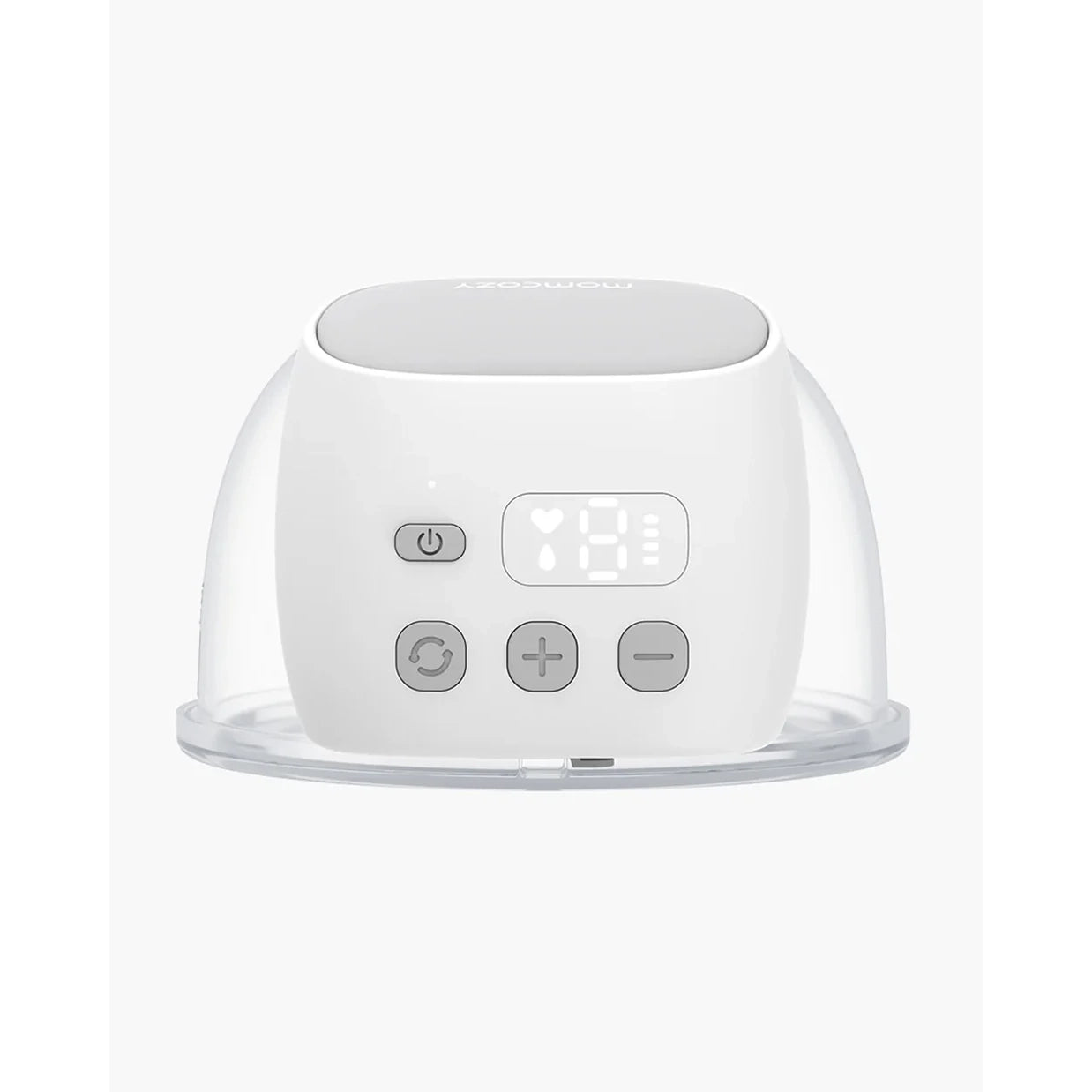 Momcozy S9 Pro Wearable Breast Pump-Portable, Silicone Material, With Long Battery Life-Flange Size 24mm-Hands free design with 2 modes and 9 Levels-LED Display-Quiet Motor-Grey-Pack of 2