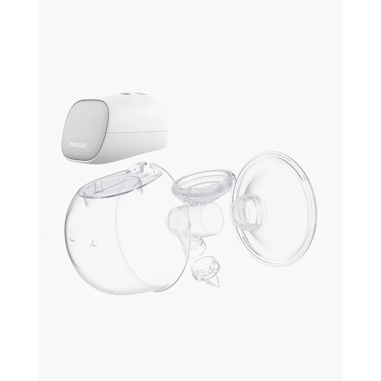 Momcozy S9 Pro Wearable Breast Pump-Portable, Silicone Material, With Long Battery Life-Flange Size 24mm-Hands free design with 2 modes and 9 Levels-LED Display-Quiet Motor-Grey-Pack of 2