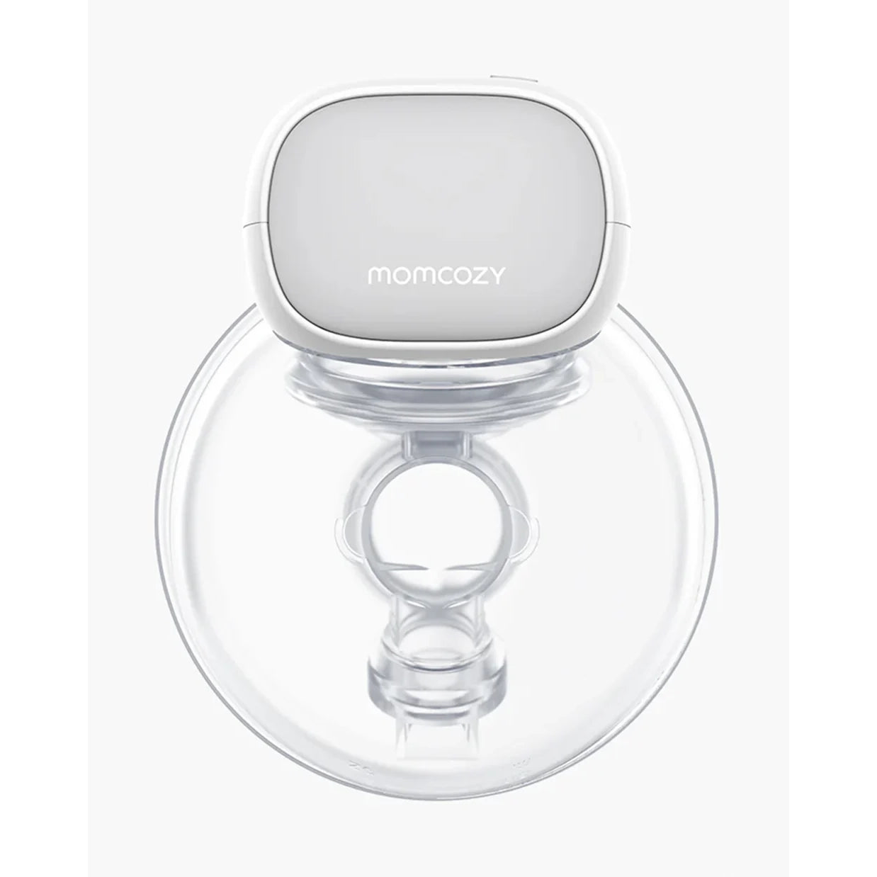 Momcozy S9 Pro Wearable Breast Pump-Portable, Silicone Material, With Long Battery Life-Flange Size 24mm-Hands free design with 2 modes and 9 Levels-LED Display-Quiet Motor-Grey-Pack of 2