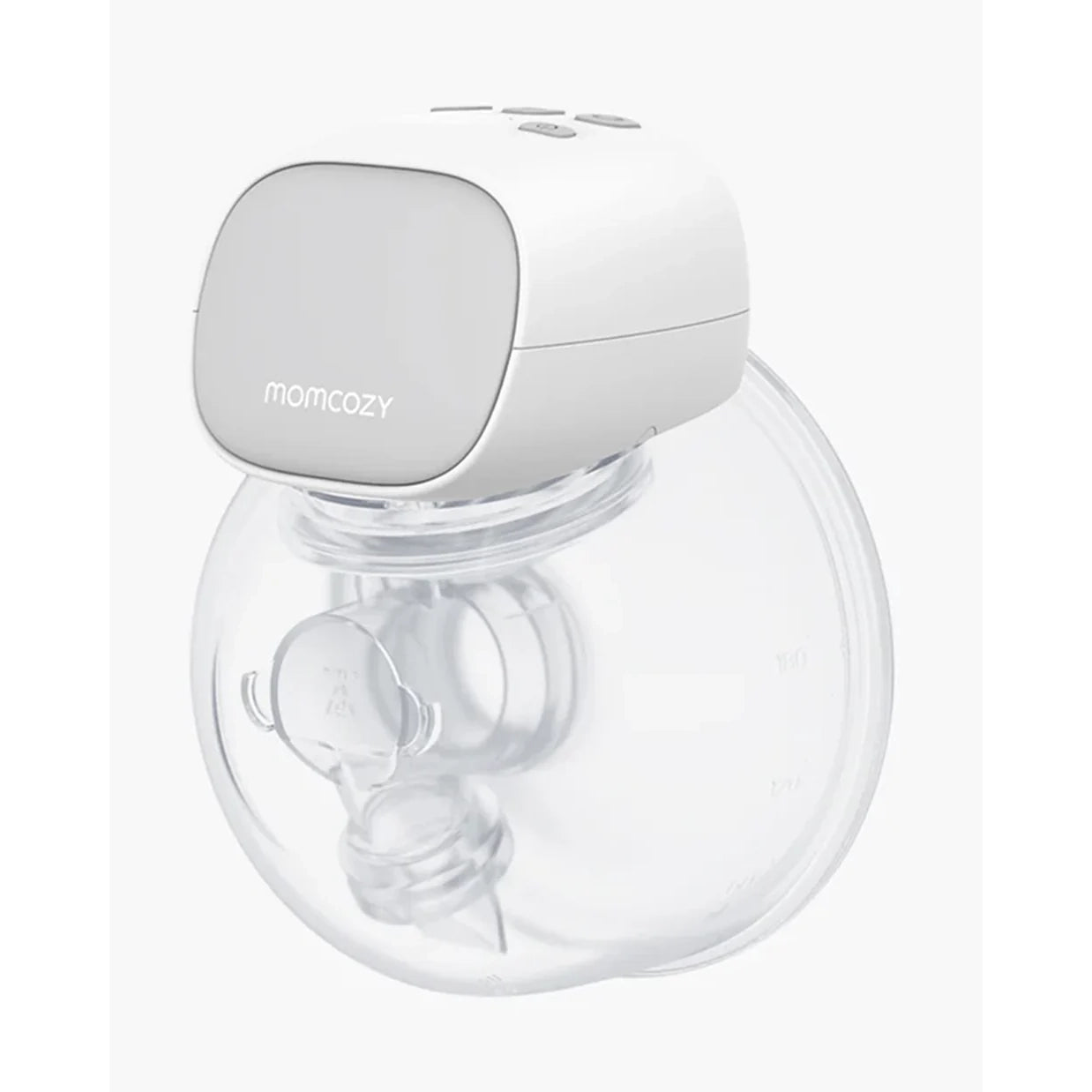 Momcozy S9 Pro Wearable Breast Pump-Portable, Silicone Material, With Long Battery Life-Flange Size 24mm-Hands free design with 2 modes and 9 Levels-LED Display-Quiet Motor-Grey-Pack of 2