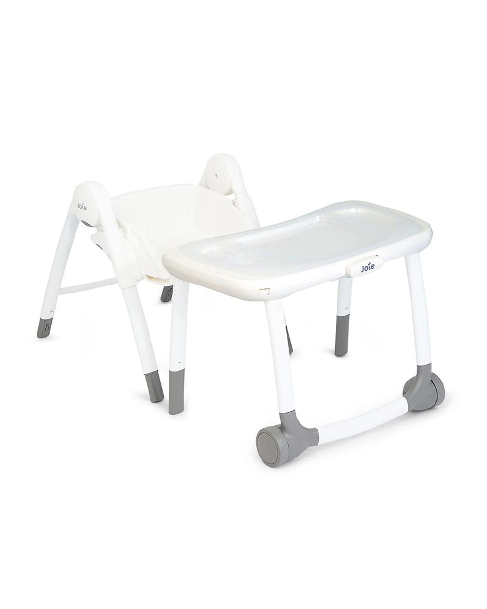 Joie Multiply 6in1 Baby High Chair-5 Level Height Adjustments With 3 Position Adjustable Tray-Convertible To Booster Seat & Mini Table-2 Years For 0 to 6Y (Upto 27Kg)-Arctic