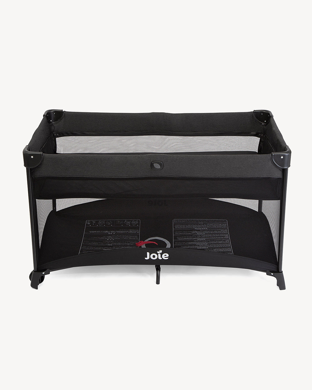 Joie Allura 120 Travel Cot-With Removable Bassinet-Extra Compact Fold-Includes Carry Bag-For Infants-Upto 15 Kg-Shale