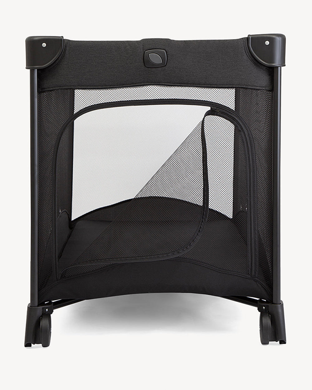 Joie Allura 120 Travel Cot-With Removable Bassinet-Extra Compact Fold-Includes Carry Bag-For Infants-Upto 15 Kg-Shale
