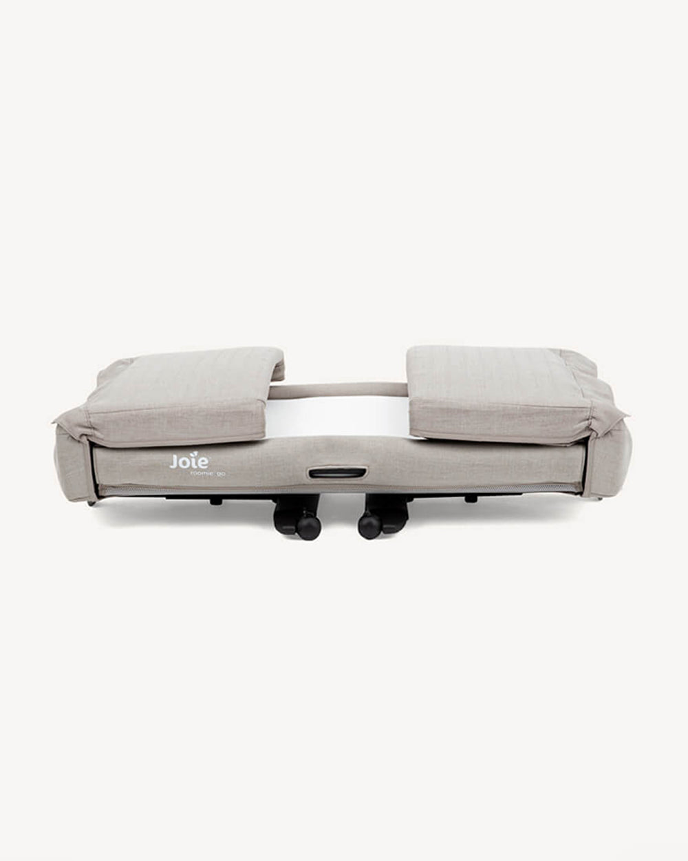 Joie Roomie Go Travel Bedside Crib-Compact Fold-With Both Side Mesh Windows & Removable Mattress-5 Height Adjustments-With 4 Lockable Wheels-For Infants-Upto 9 Kg-Clay