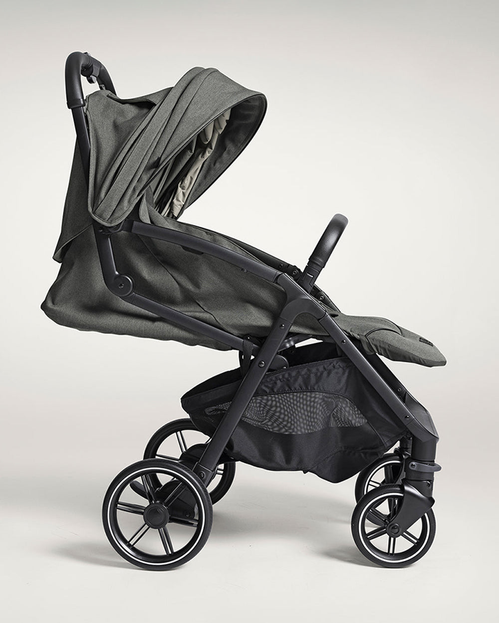Joie Parcel LX Lightweight Stroller-One Hand Fold-Flat Reclining Seat-Car Seat Compatible-Mesh Window On Canopy-2 Years Warranty-For 0 to 4Y (Upto 22 Kg)-Evergreen
