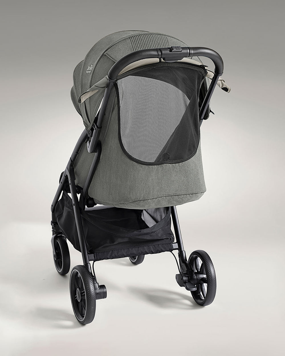 Joie Parcel LX Lightweight Stroller-One Hand Fold-Flat Reclining Seat-Car Seat Compatible-Mesh Window On Canopy-2 Years Warranty-For 0 to 4Y (Upto 22 Kg)-Evergreen